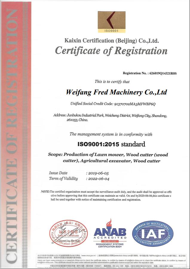Sistema de control de calidad ISO9001